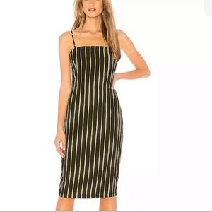 REVOLVE ABOUT US Yolanda Striped Sleeveless MIDI Dress.Size S